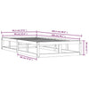 Sengeramme 90x200 cm heltre