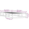 Sengeramme 100x200 cm heltre