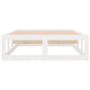 Sengeramme hvit 100x200 cm heltre