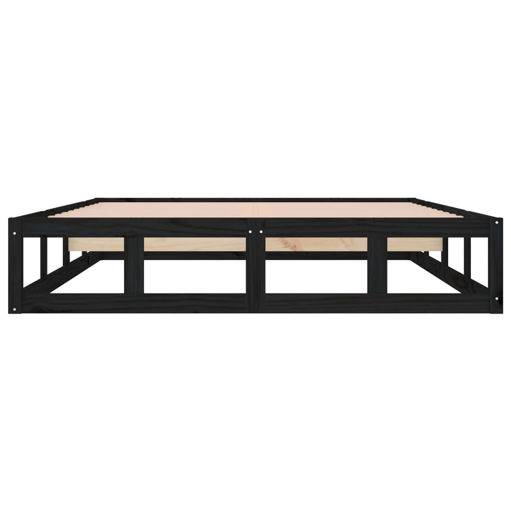 Sengeramme svart 120x200 cm heltre