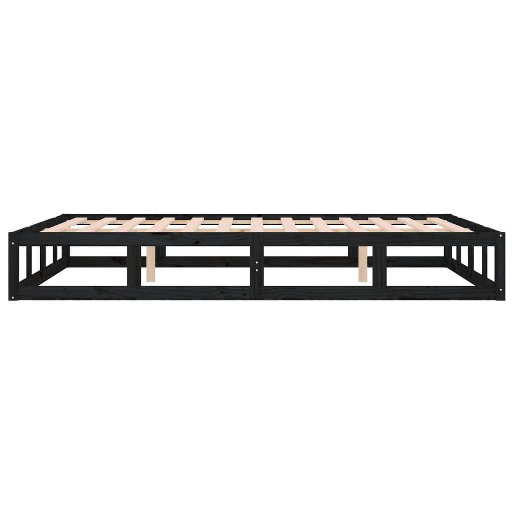 Sengeramme svart 120x200 cm heltre