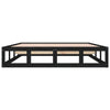 Sengeramme svart 140x200 cm heltre