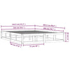 Sengeramme honningbrun 150x200 cm King Size heltre