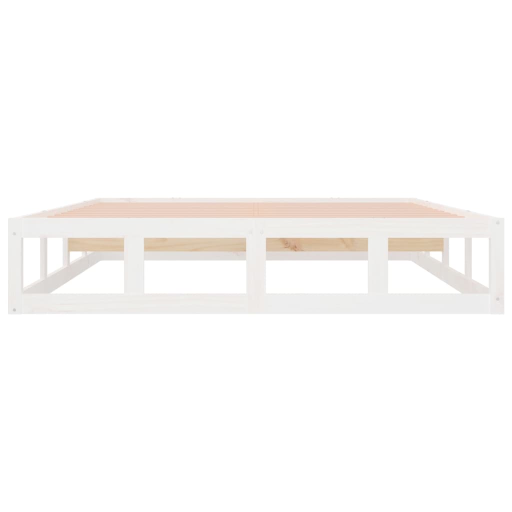 Sengeramme hvit 160x200 cm heltre