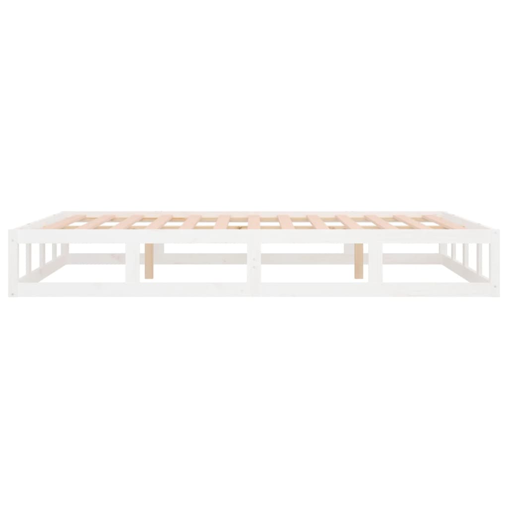 Sengeramme hvit 160x200 cm heltre