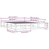 Sengeramme svart 160x200 cm heltre