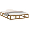 Sengeramme honningbrun 200x200 cm heltre