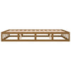 Sengeramme honningbrun 200x200 cm heltre