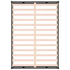 Sengeramme svart 200x200 cm heltre