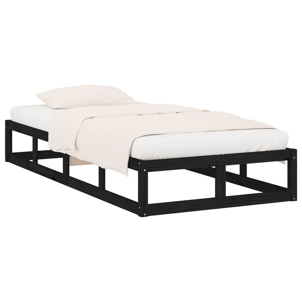 Sengeramme svart 75x190 cm Small Single heltre