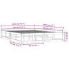 Sengeramme hvit 120x190 cm Small Double heltre