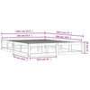 Sengeramme 135x190 cm Double heltre