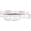Sengeramme svart 135x190 cm Double heltre