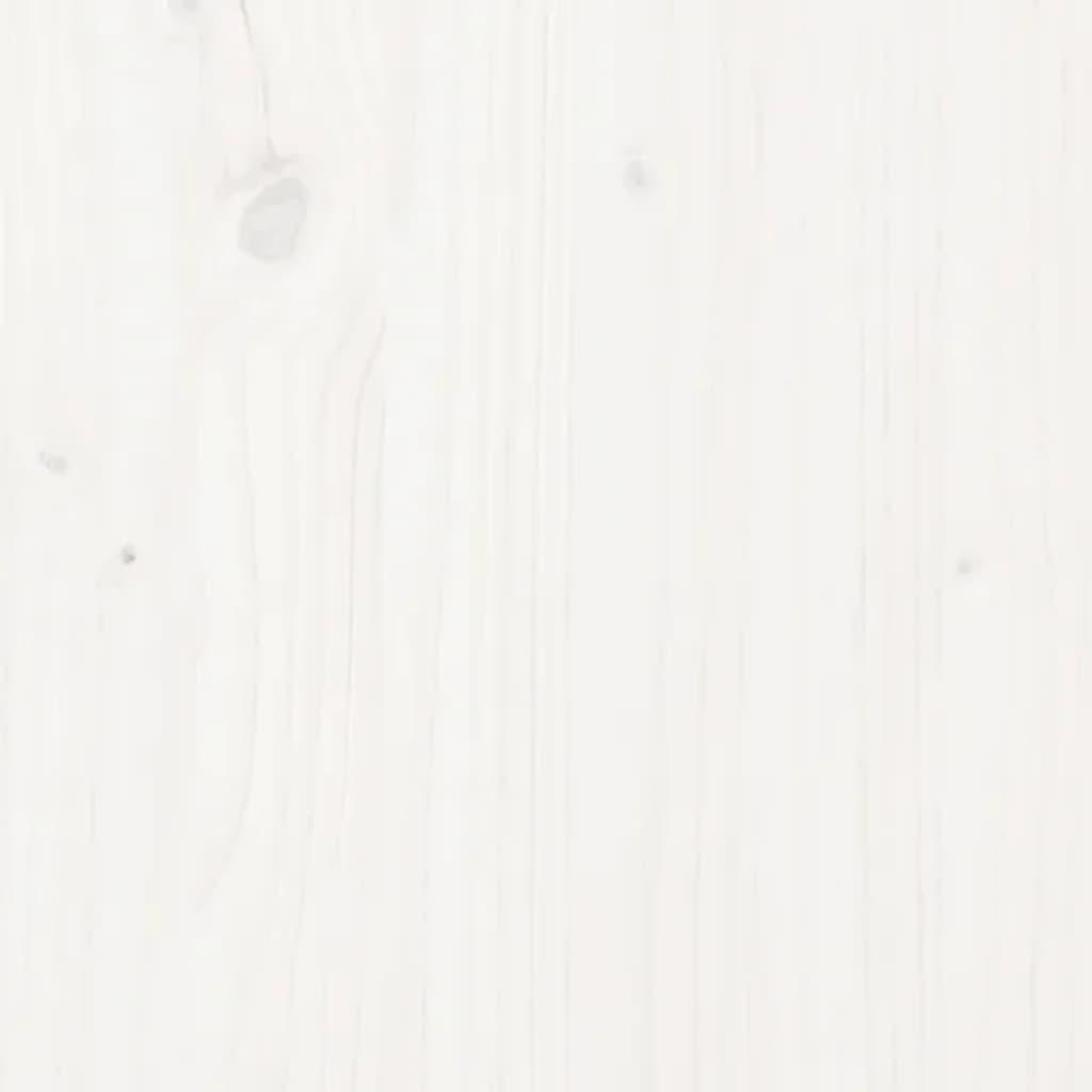 Sengeramme hvit 140x190 cm heltre