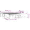 Sengeramme svart 140x190 cm heltre