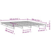 Palleseng honningbrun 120x200 cm heltre furu