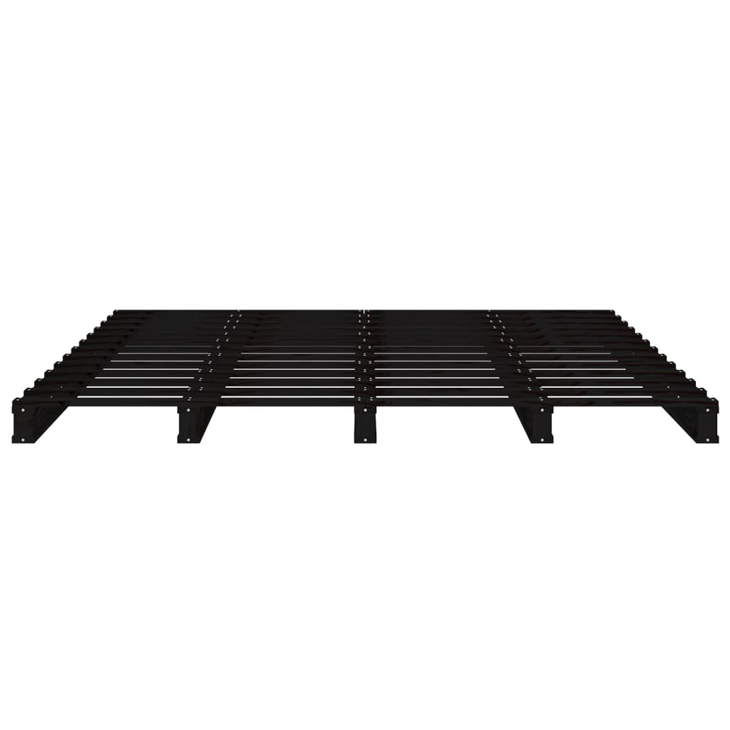 Palleseng svart 120x190 cm heltre furu Small Double