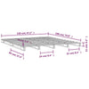 Palleseng svart 120x190 cm heltre furu Small Double
