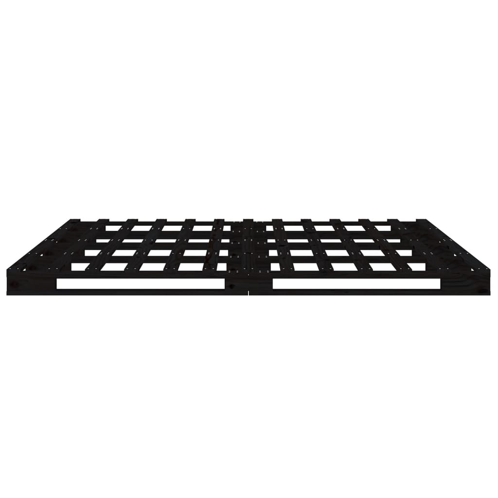 Palleseng svart 135x190 cm heltre furu Double