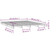 Palleseng svart 135x190 cm heltre furu Double