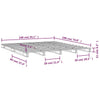 Palleseng svart 140x190 cm heltre furu