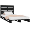 Sengeramme svart 75x190 cm heltre furu Small Single