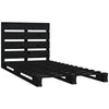 Sengeramme svart 75x190 cm heltre furu Small Single