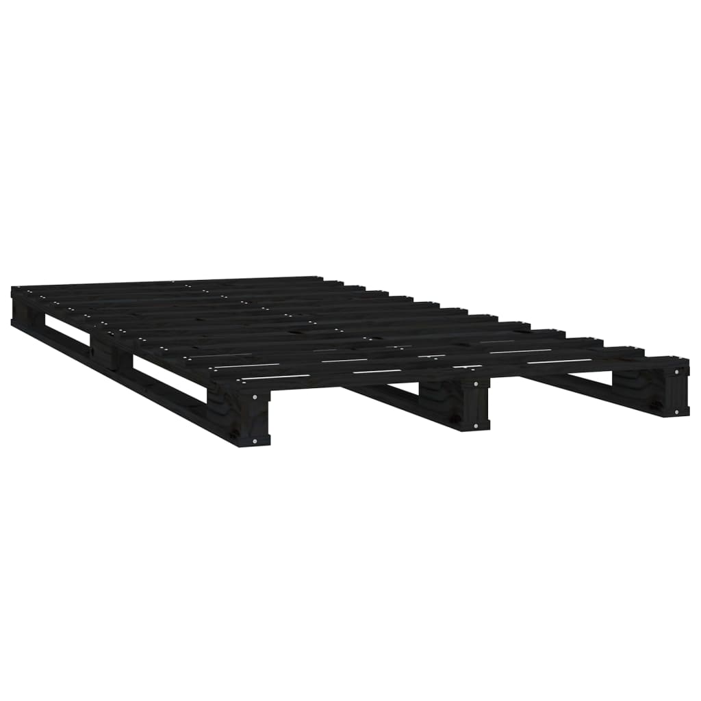 Sengeramme svart 75x190 cm heltre furu Small Single