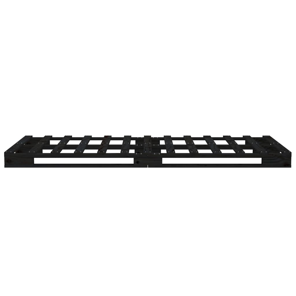 Sengeramme svart 75x190 cm heltre furu Small Single