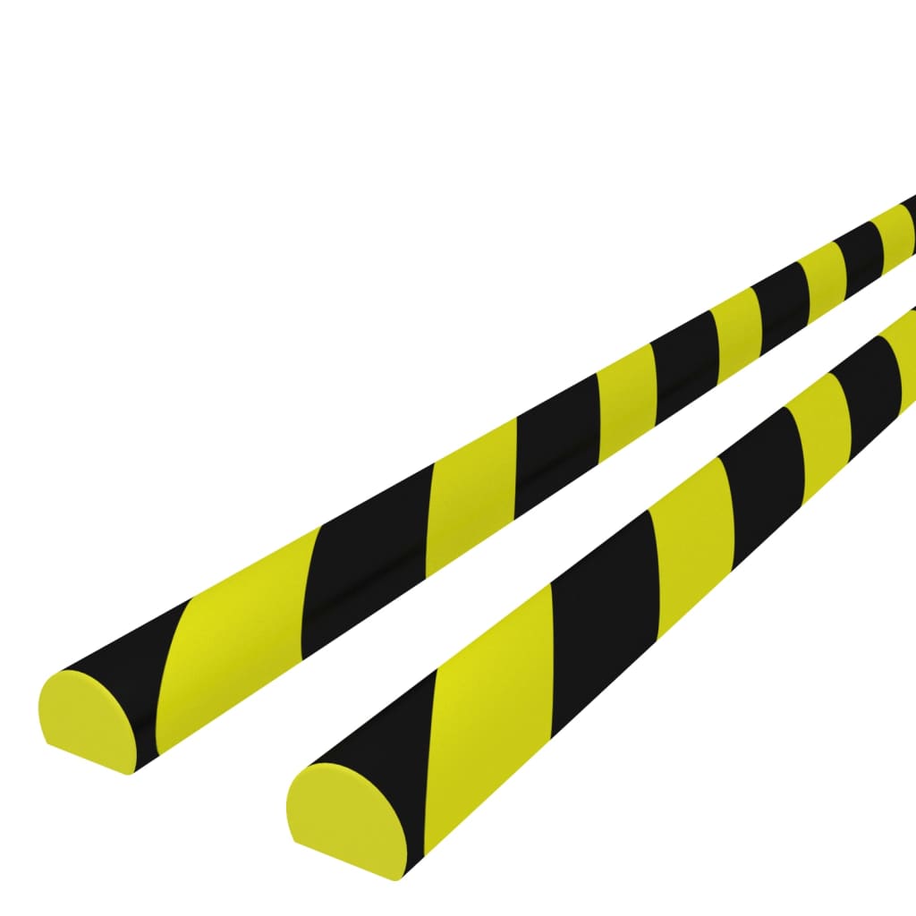 Hjørnebeskyttere 2 stk gul og svart 4x3x100 cm PU