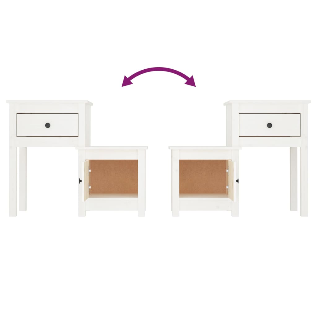 Nattbord 79,5x38x65,5 heltre furu