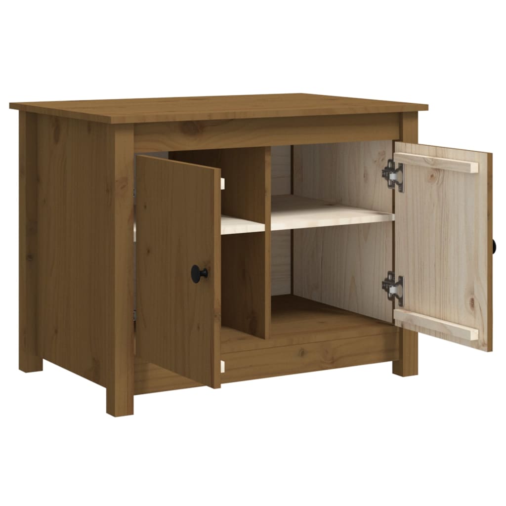 Salongbord honningbrun 71x49x55 cm heltre furu