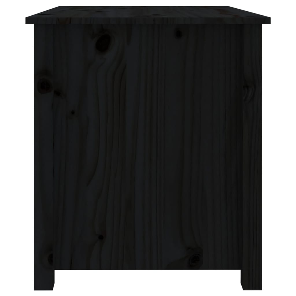 Salongbord svart 71x49x55 cm heltre furu