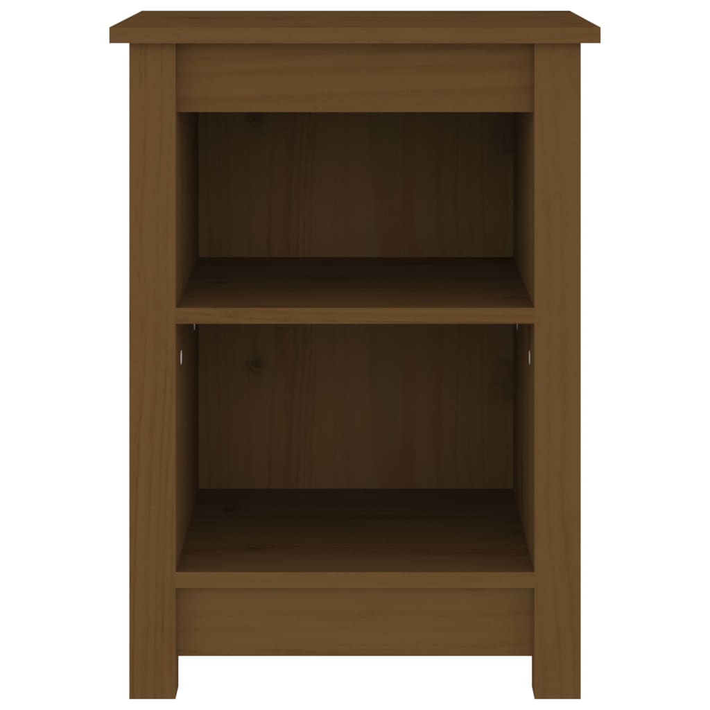 Nattbord honningbrun 40x35x55 cm heltre furu