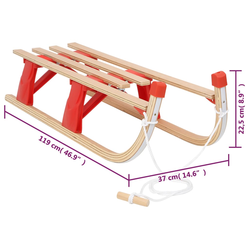 Trekjelke sammenleggbar 110 cm