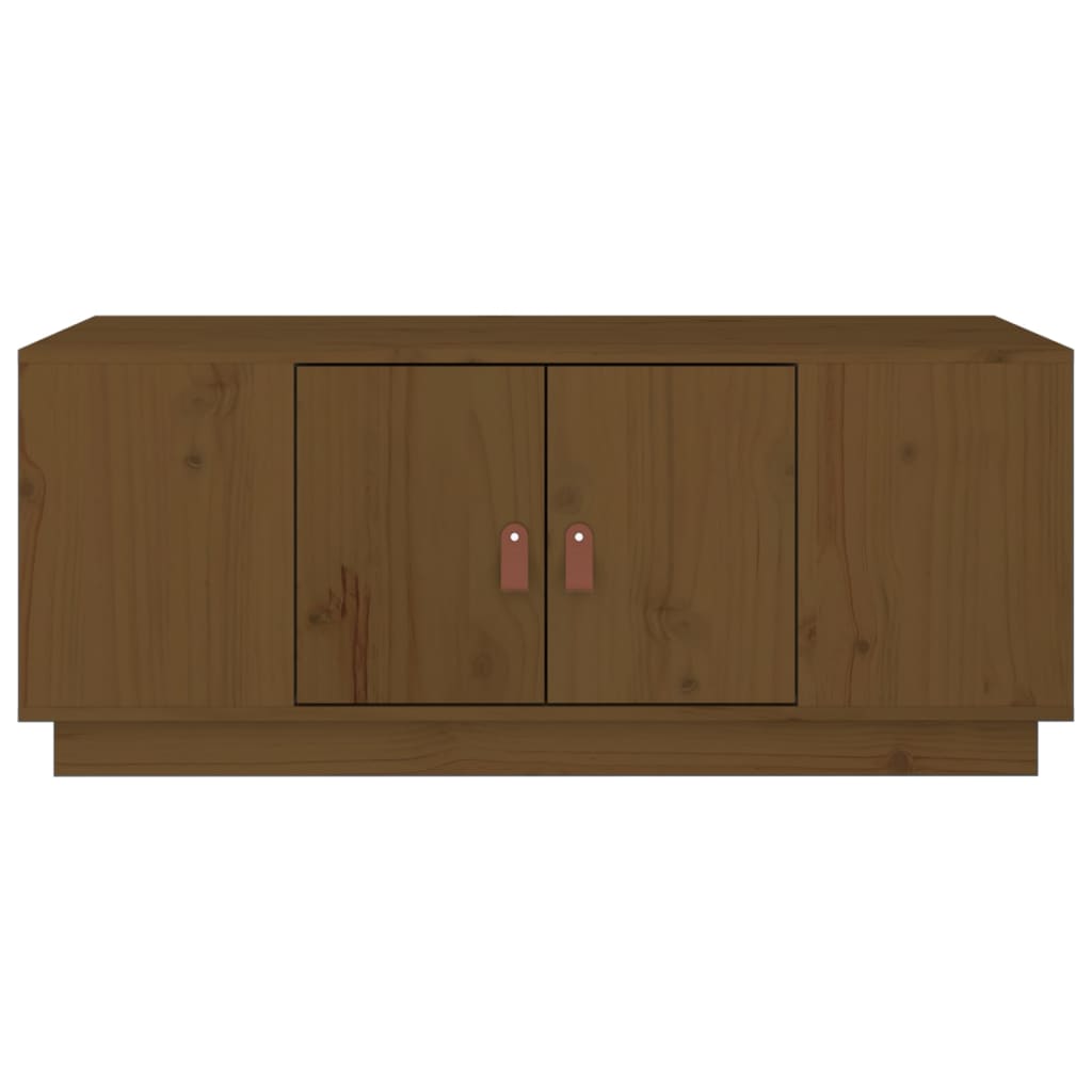 Salongbord honningbrun 100x50x41 cm heltre furu