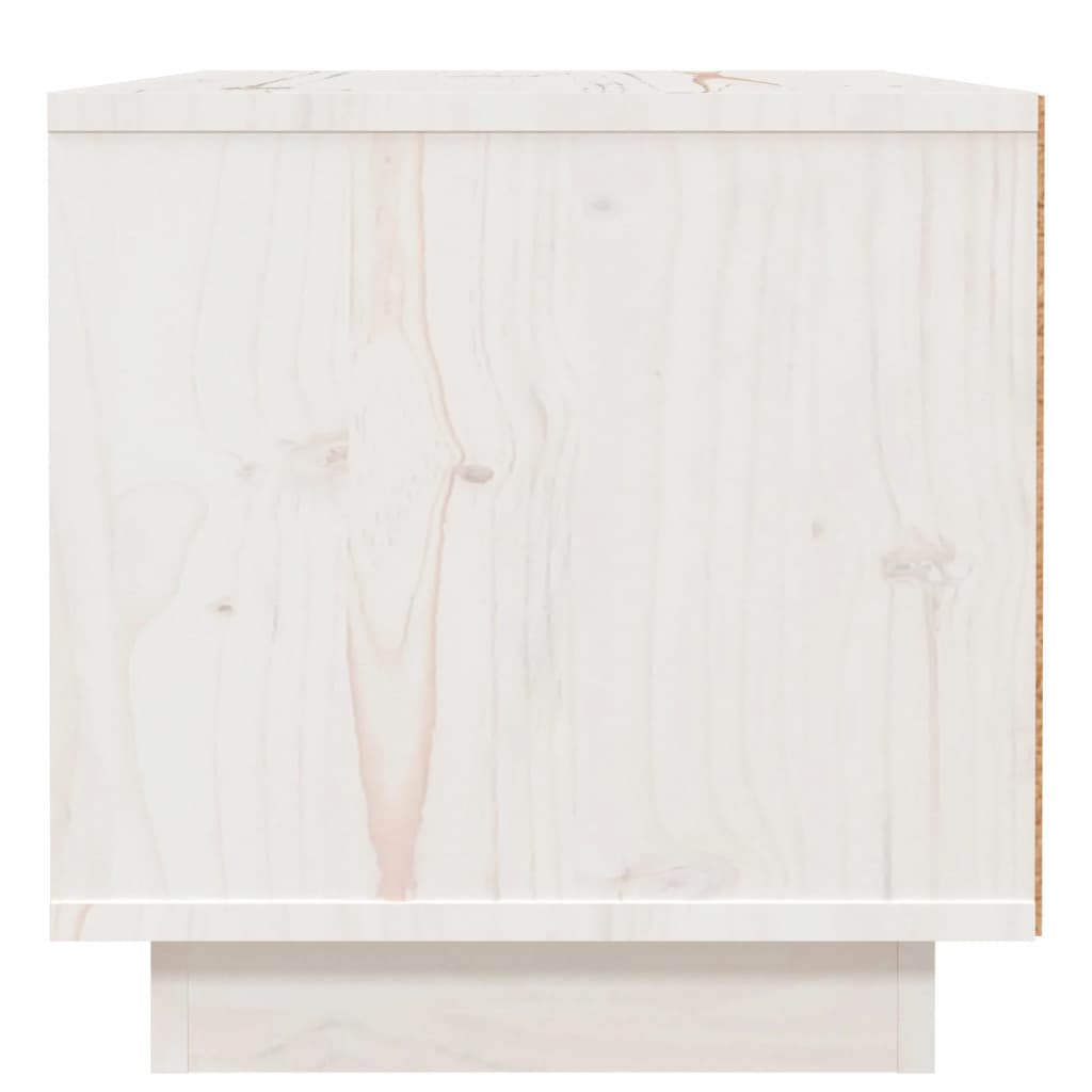 Nattbord hvit 40x34x35 cm heltre furu
