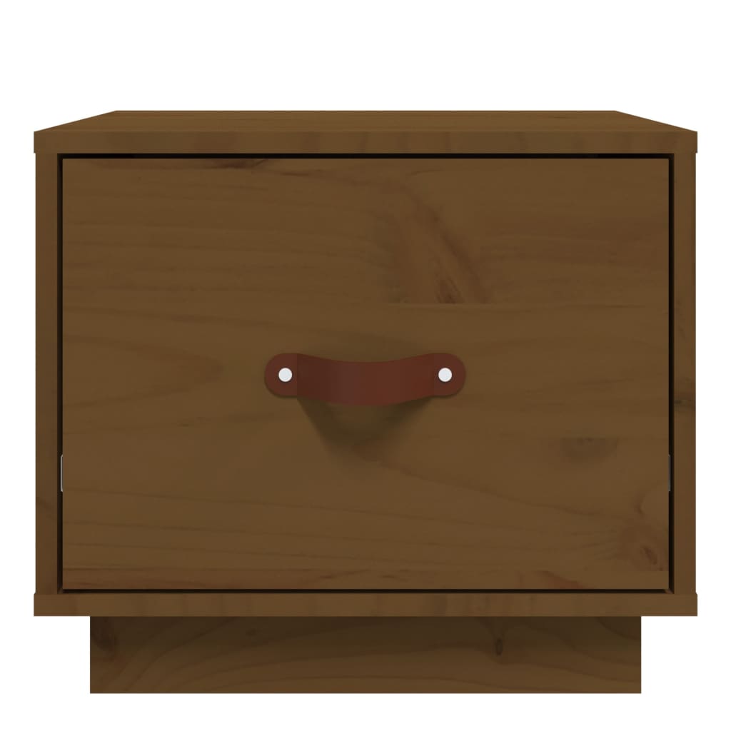 Nattbord honningbrun 40x34x35 cm heltre furu