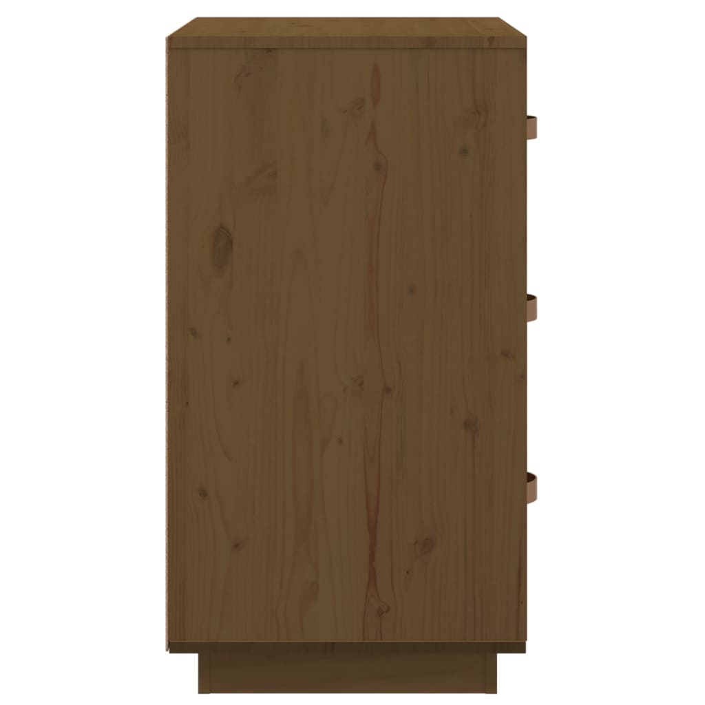 Nattbord honningbrun 40x40x75 cm heltre furu