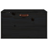 Veggskap svart 60x30x35 cm heltre furu