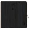 Veggskap 2 stk svart 31,5x30x30 cm heltre furu