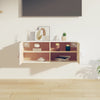 Veggskap hvit 80x30x30 cm heltre furu