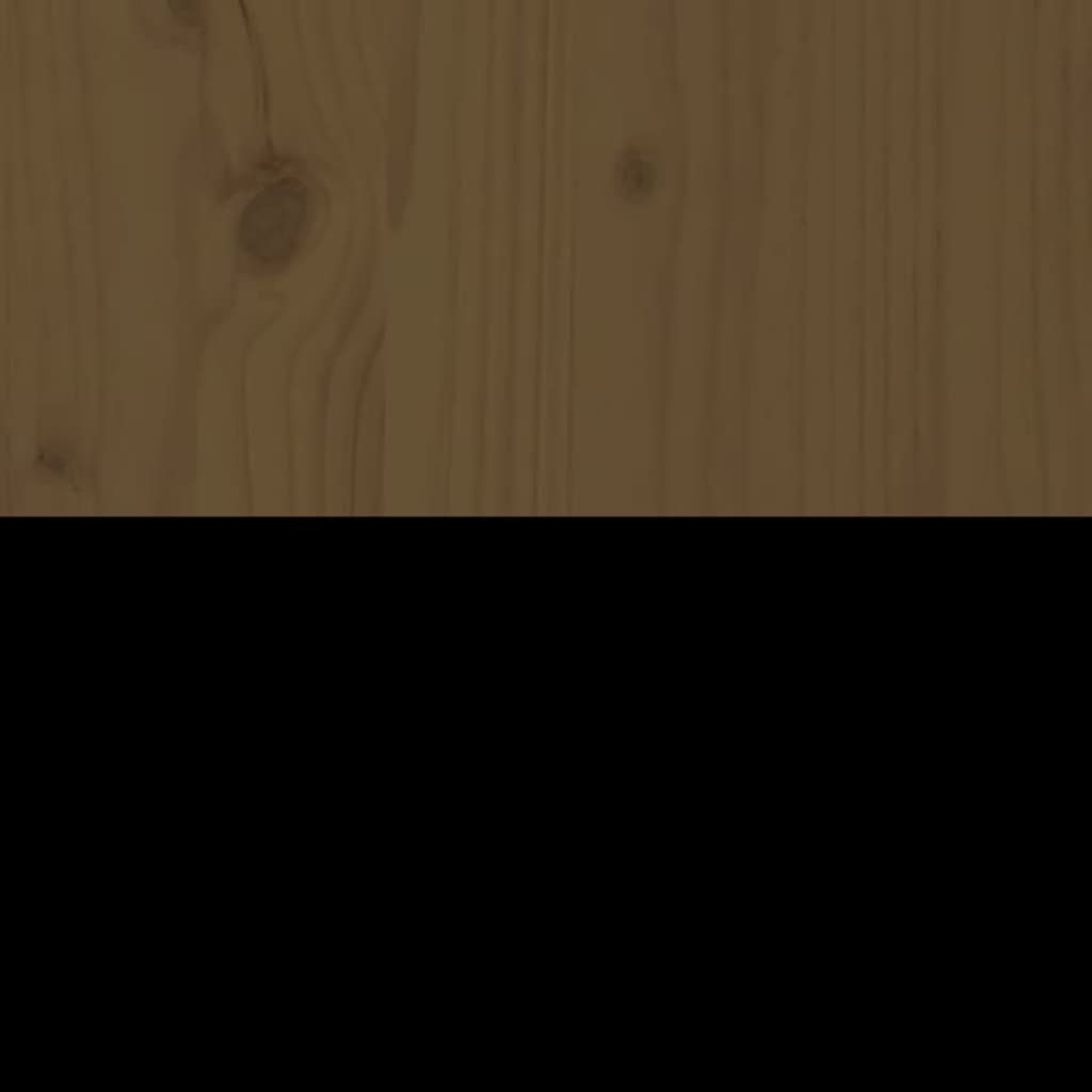 Skjenk honningbrun 100x40x75 cm heltre furu