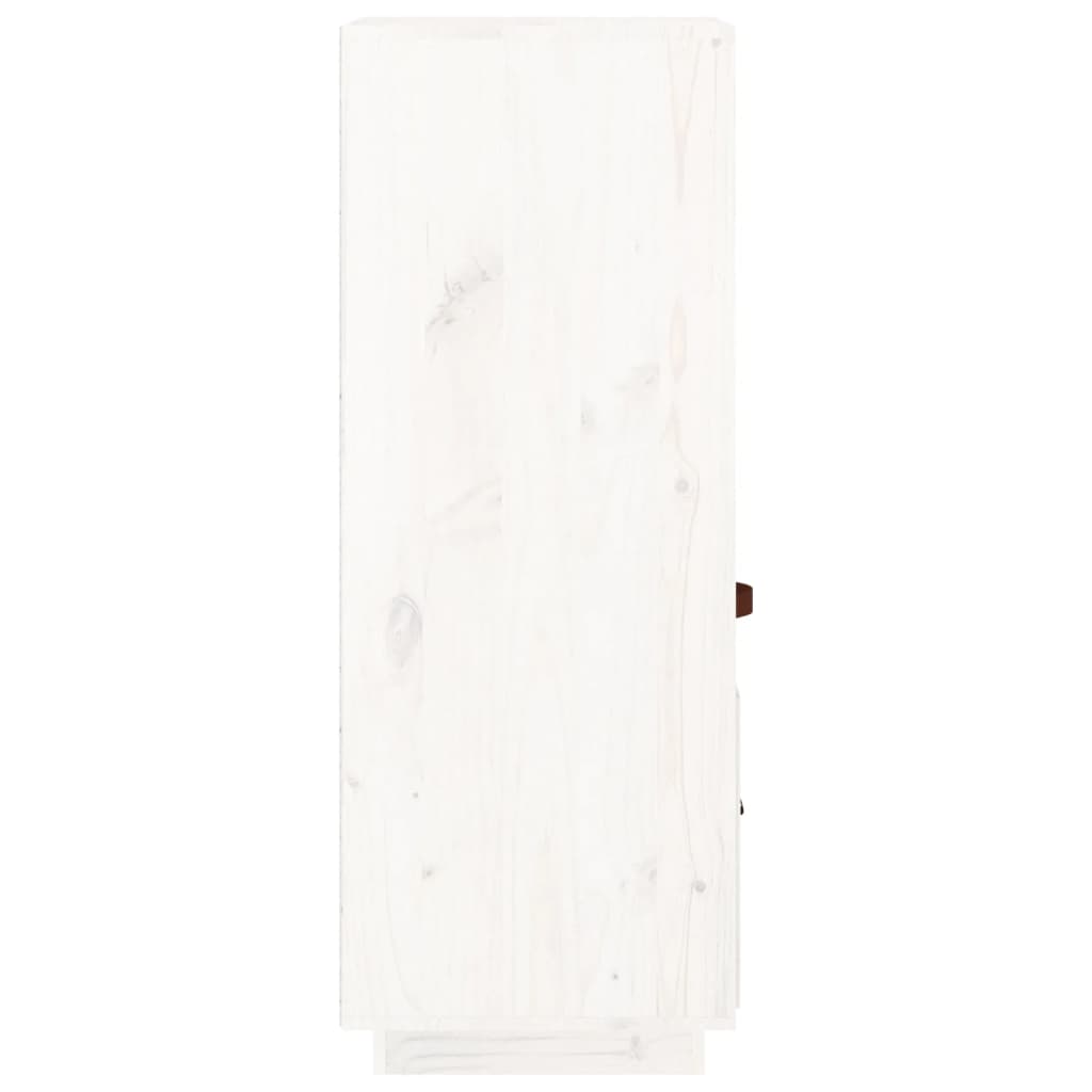 Highboard hvit 34x40x108,5 cm heltre furu