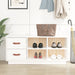 Skobenk hvit 100x34x45 cm heltre furu