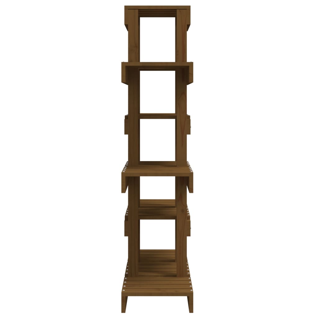 Plantestativ honningbrun 85x25x109,5 cm heltre furu