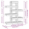 Plantestativ honningbrun 85x25x109,5 cm heltre furu