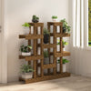 Plantestativ honningbrun 104,5x25x109,5 cm heltre furu