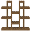 Plantestativ honningbrun 104,5x25x109,5 cm heltre furu