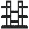 Plantestativ svart 104,5x25x109,5 cm heltre furu